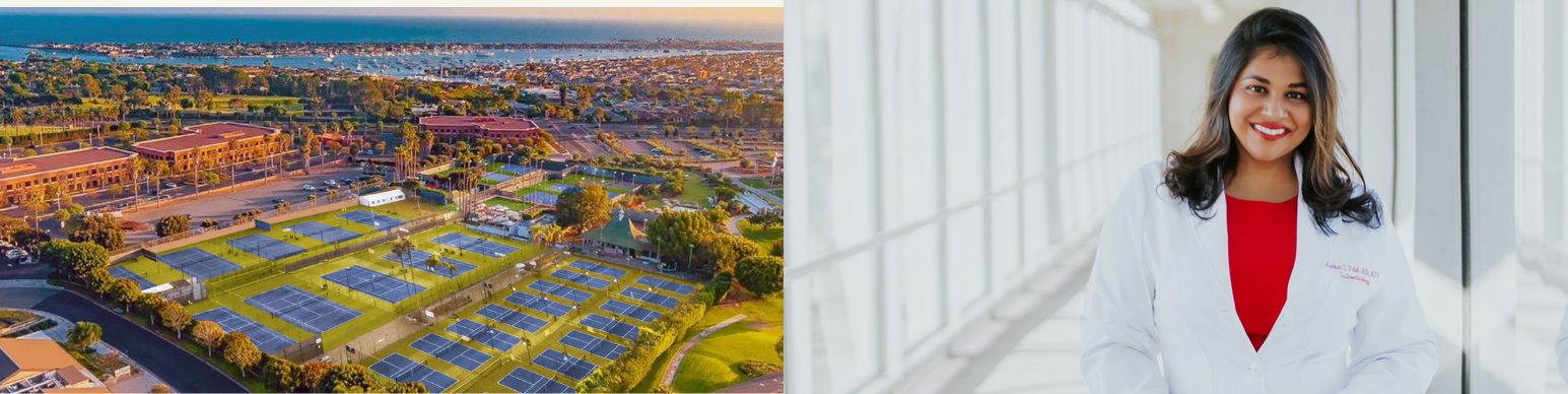 The Tennis & Pickleball Club at Newport Beach and Dr. Kumkum Patel